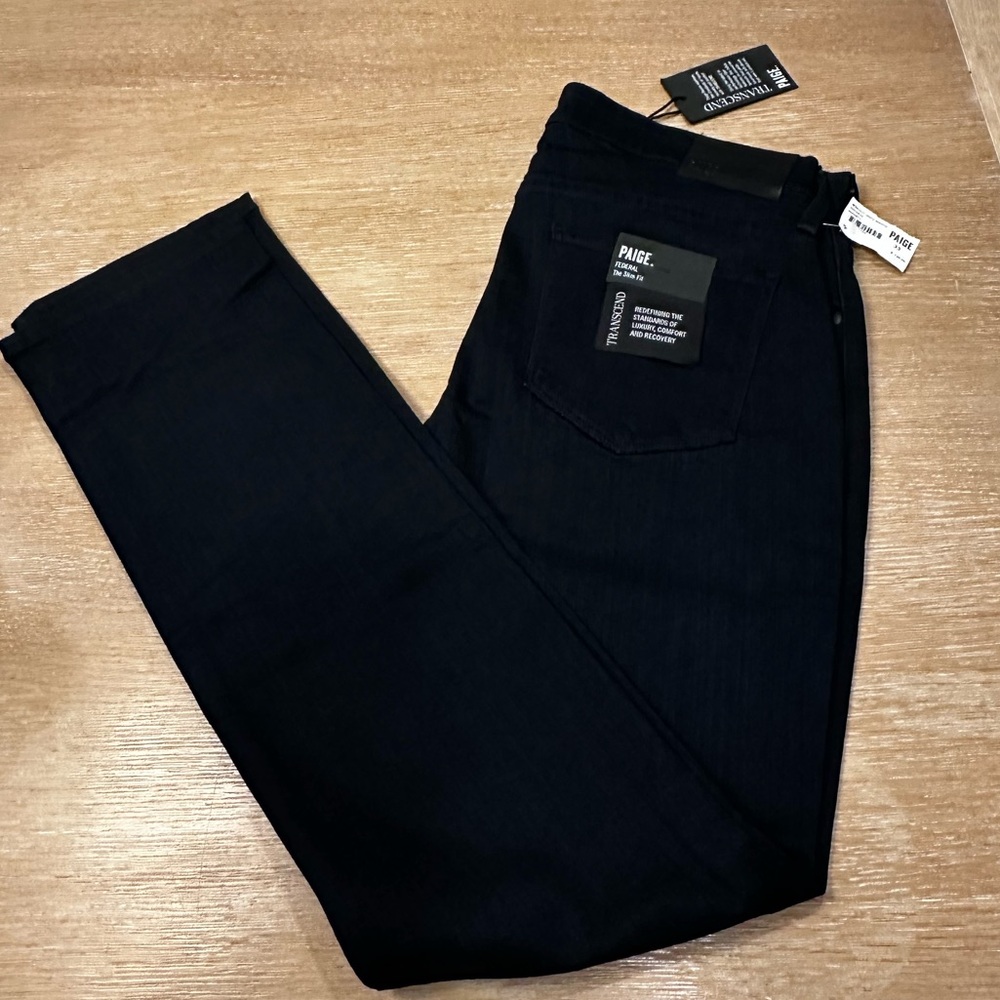 PAIGE JEANS, Men Size 33, Federal The Slim Fit, Black, Never Worn Tags On